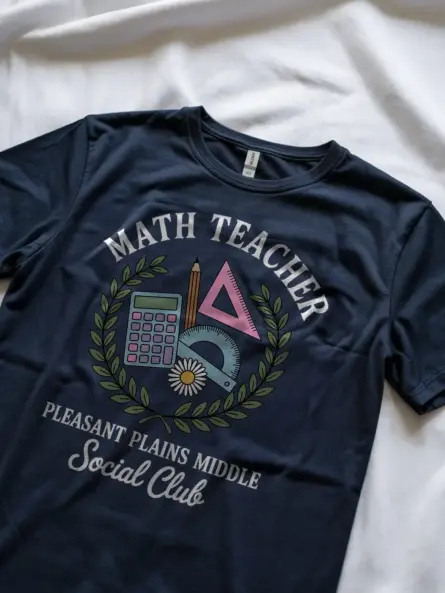 Math Teacher Shirt – Vintage Pastel Social Club Tee for Women - Image 8