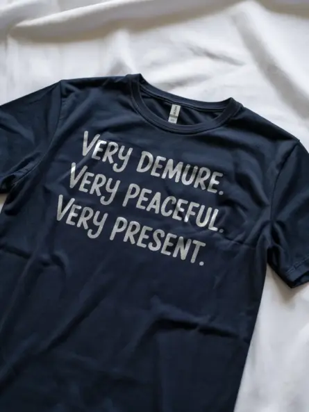 Calm and Grounded Mindful T-Shirt – For Present Moment Living - Image 8
