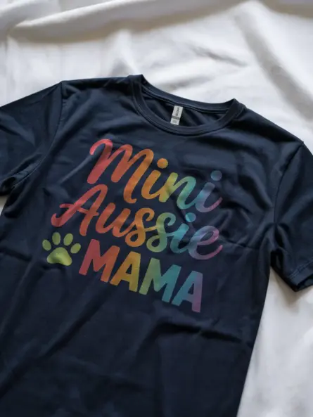 Mini Aussie Mom Shirt – Bold Rainbow Dog Mama Tee - Image 12