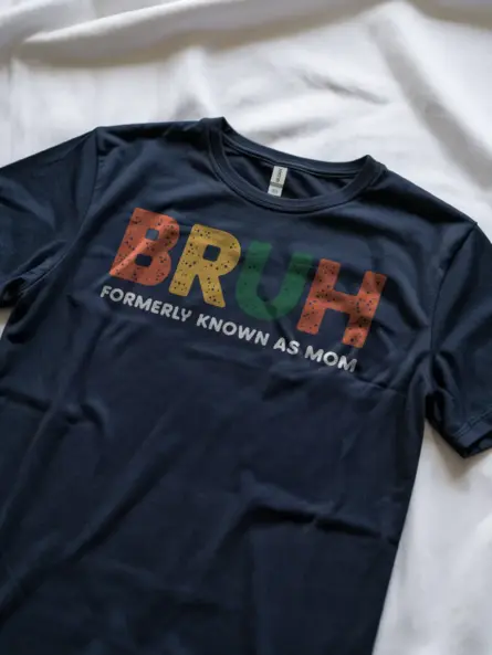 Mom Bruh Shirt – Funny Colorful Motherhood Graphic Tee - Image 8