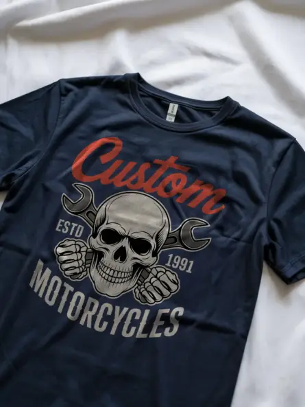 Bold Motorcycle Quote T-Shirt – Vintage Skull Wrench Garage Club Graphic - Image 8