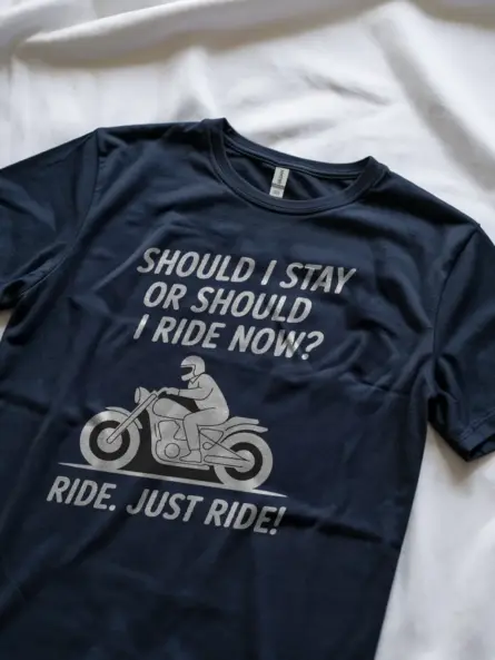Minimalist Motorcycle Ride T-Shirt – Just Ride with Purpose - Image 8