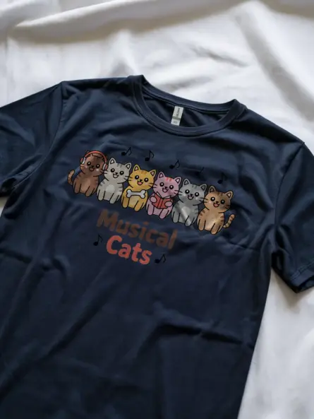 Adorable Musical Cats Music Cat T-Shirt for Pet & Band Lovers - Image 8