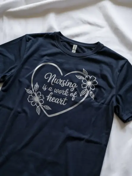 Heartfelt Nursing Is a Work of Heart T-Shirt for Women - Image 8