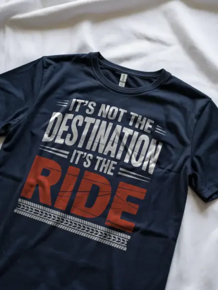 Bold Off Road T Shirt – “It’s Not the Destination It’s the Ride” Motivational Quote - Image 8