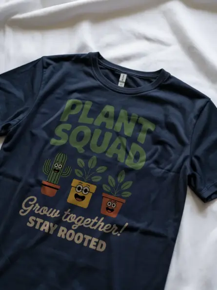 Cheerful Plant Squad T-Shirt – Stay Rooted & Grow Together - Image 8