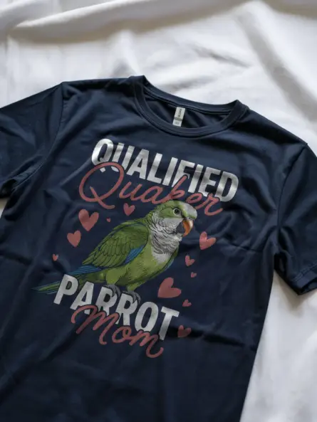 Qualified Quaker Parrot Mom T-Shirt - Image 11
