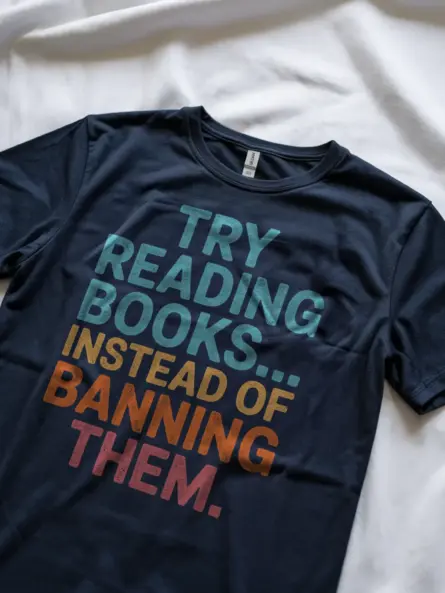 Read Banned Books Shirt – Bold Advocacy Tee for Librarians & Teachers - Image 8