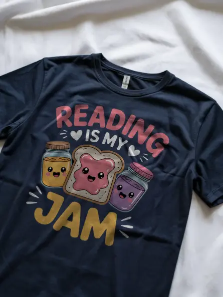 Reading Is My Jam Shirt – Adorable Pun Tee for Book Lovers - Image 8