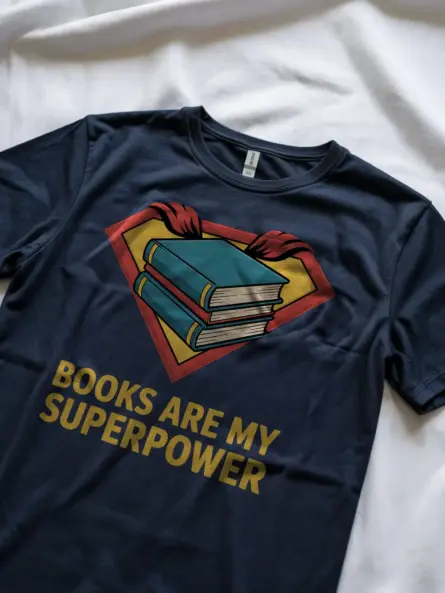 Reading Is My Superpower T-Shirt – Bold Comic Style for Book Lovers - Image 8