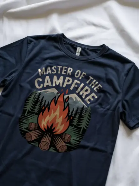 Retro Campfire T-Shirt for Campers - Image 8