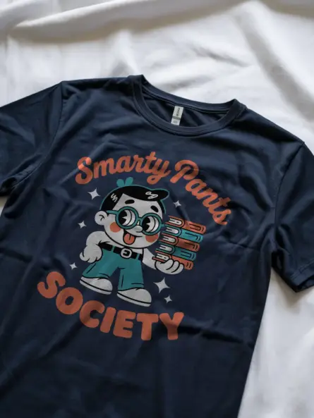Retro Cartoon T Shirt – Smarty Pants Society Graphic Tee for Nerds - Image 8