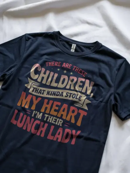 Retro Lunch Lady T-Shirt with Heartfelt Quote - Image 8