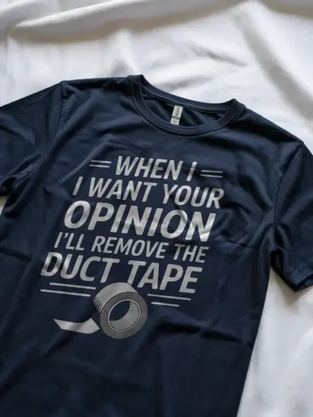 Brutally Honest Sarcastic T-Shirt – Duct Tape Edition - Image 5