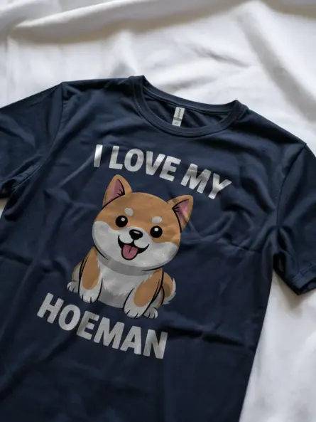 Adorable Shiba Inu T Shirt – Funny “I Love My Hoeman” Dog Lover Tee - Image 8