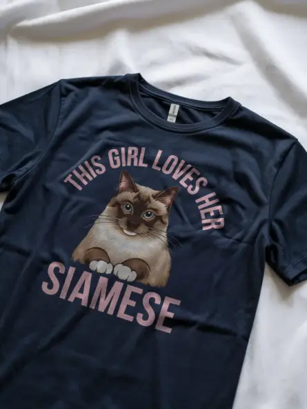 Adorable Siamese Cat Mom t-Shirt – Show Your Love with Style - Image 5