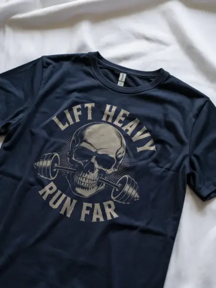 Skull Barbell Hybrid Athlete T-Shirt for CrossFit & Lifters - Image 9