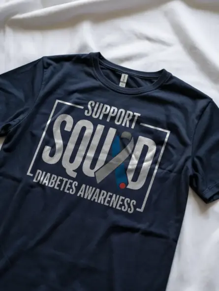 Support Squad Diabetes Shirt – Powerful Awareness Ribbon Tee - Image 11