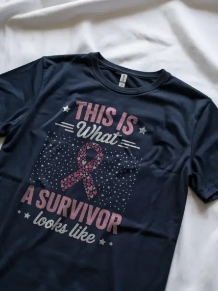 Empowering Breast Cancer Survivor Shirt – “This Is What a Survivor Looks Like” Tee - Image 10