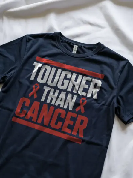 Bold “Tougher Than Cancer” Shirt – Motivational Awareness Tee - Image 9