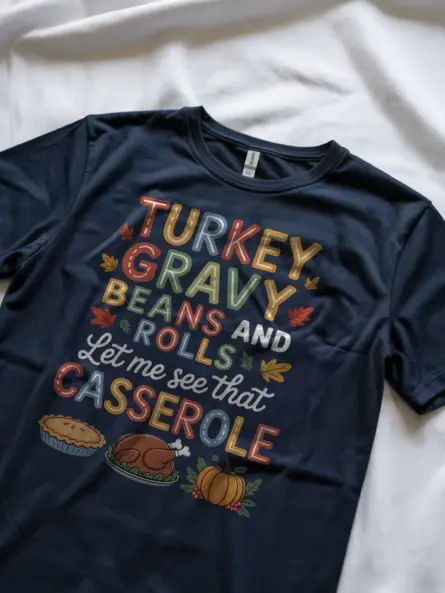 Turkey Gravy Beans and Rolls Shirt – Hilarious Foodie Tee - Image 9