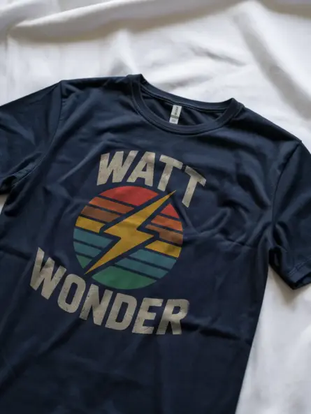 WATT WONDER Vintage Electrician T-Shirt - Image 8