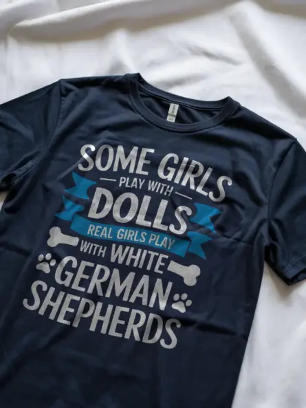 White German Shepherd Shirt for Women – Real Girls Play Tee - Image 8
