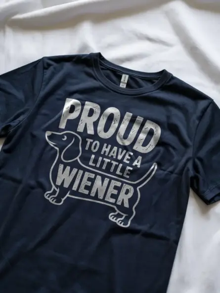 Vintage Wiener Dog Shirt – Proud to Have a Little Wiener Tee - Image 11
