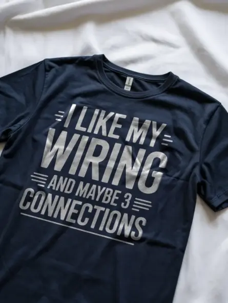Wiring Humor T-Shirt for Electricians - Image 8