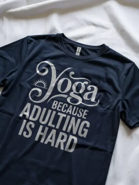 Yoga Because Adulting Is Hard Shirt – Hilarious Self-Care Tee for Wellness Fans - Image 8