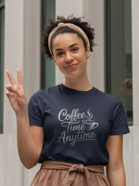 Navy of caffeine addict apparel