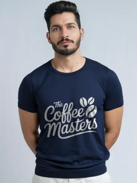 Lifestyle Navy Coffee Masters T-Shirt coffee masters t-shirt