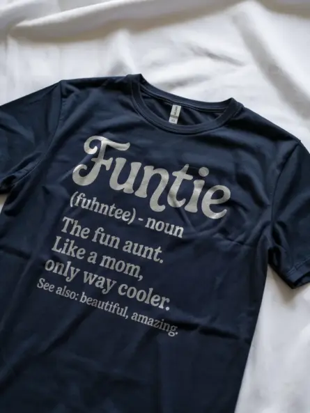 Navy lifestyle image funtie shirt fun aunt t-shirt gift