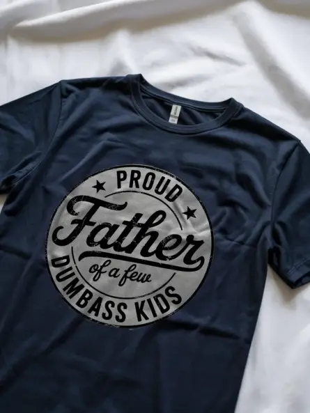 Navy Lifestyle Proud Father of Dumbass Kids Shirt – gift for adult kids to dad