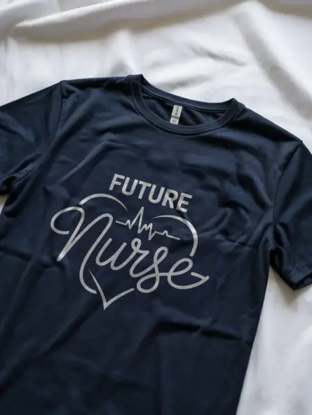 navy future nurse shirt front view