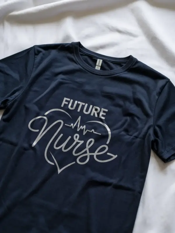 navy future nurse shirt front view
