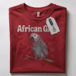 African Grey parrot mom t-shirt
