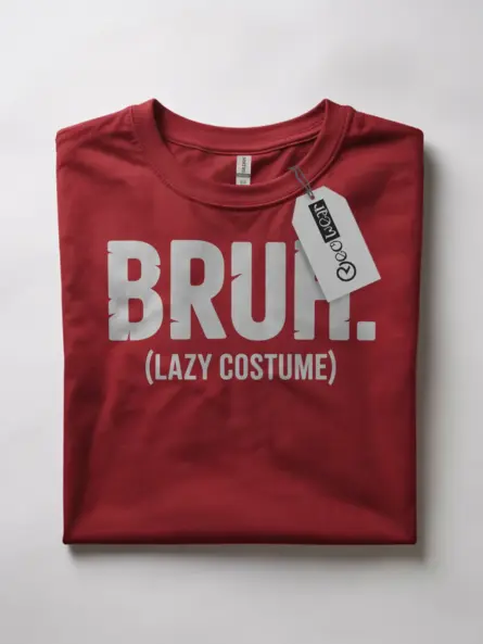 bruh lazy costume t-shirt