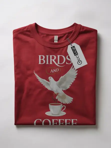 Bird and Coffee T-Shirt for Birdwatchers and Nature Lovers - Image 7