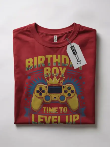 Gamer Birthday Boy T-Shirt – Level Up - Image 7