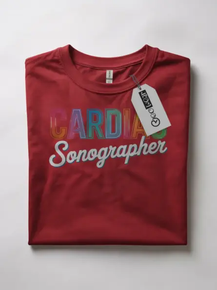 Vibrant Cardiac Sonographer T-Shirt for Echo Techs - Image 10