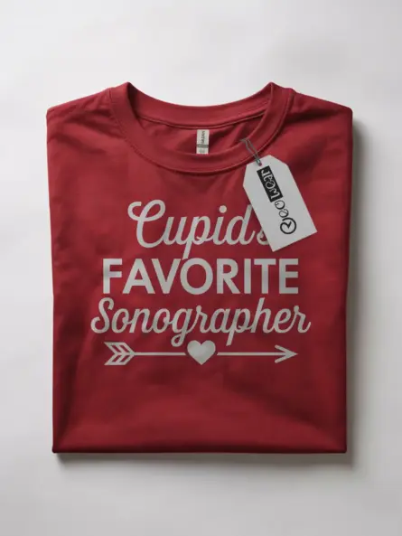 Cupid's Favorite Sonographer Shirt – Adorable Valentine Tee - Image 7