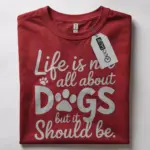 dog rescue paw print t-shirt