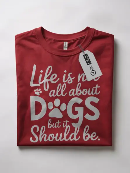 dog rescue paw print t-shirt
