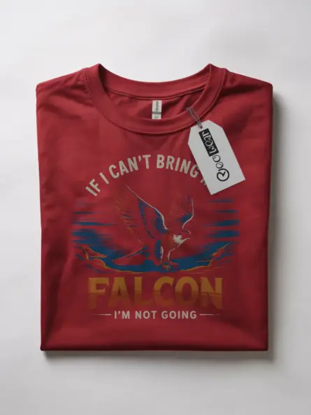 Falconer T Shirt for Sale – “If I Can’t Bring My Falcon” Graphic Tee - Image 7