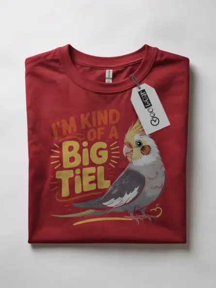 Funny Cockatiel T-Shirt for Parrot Lovers – “I’m Kind of a Big Tiel - Image 4