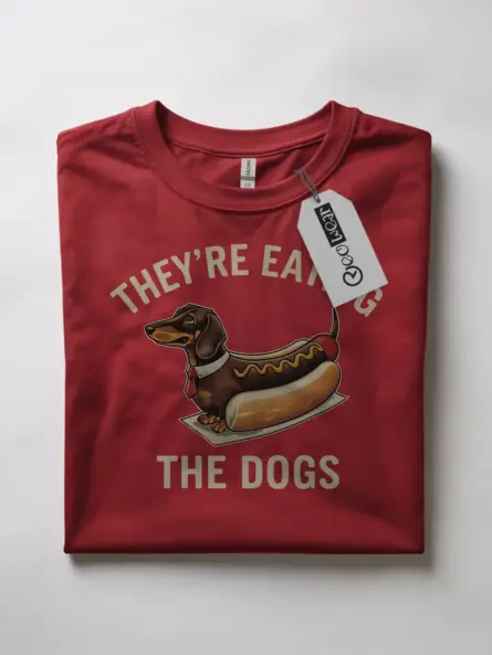 Funny Dachshund Parody T-Shirt – Political Satire Hotdog Design - Image 7
