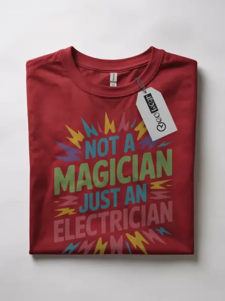 Funny Electrician T-Shirt Gift for Tradesmen - Image 4