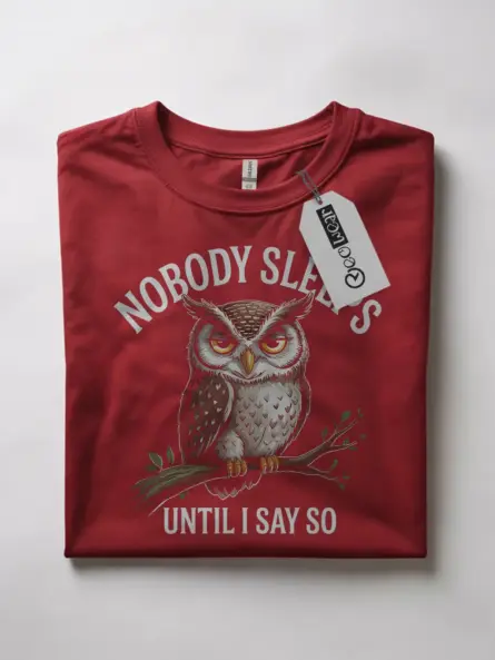 Funny Night Owl T-Shirt for Insomniacs - Image 10