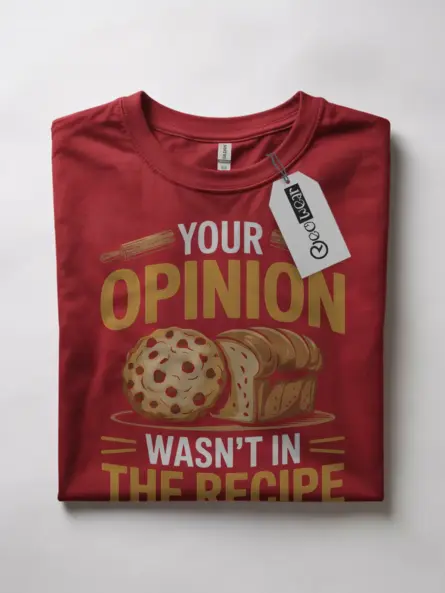 Savage Funny Opinion Baking T-Shirt for Chefs - Image 7